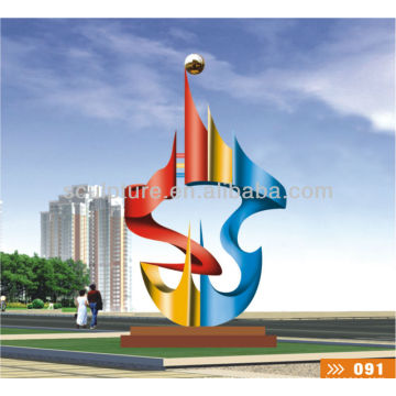 Modern Large Abstract Arts Stainless steel Colorful sculpture for urban decoration